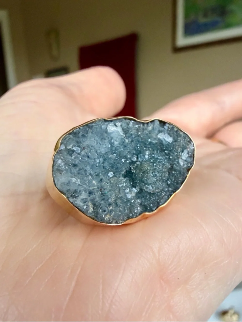 14k druzy ring - Picture 11 of 11